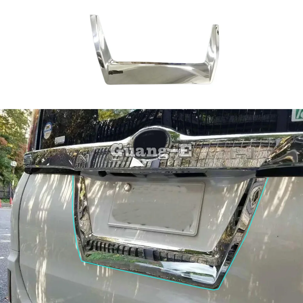 

For Toyota Noah Voxy 80 Series 2015 2016 2017 2018 2019 2020 2021 Car Sticker Rear License Frame Plate Trim Strip Bumper Trunk