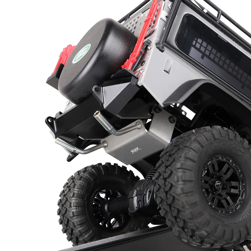 TRX4M metalowa symulacja tylna rura wydechowa dla 1/18 gąsienica RC Traxxas TRX-4M Defender części zamienne