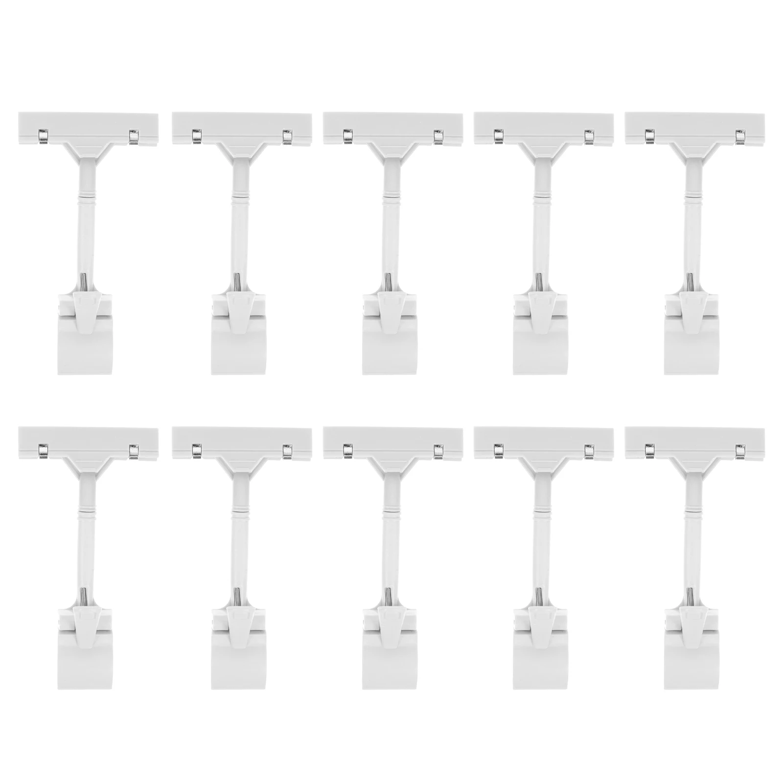 

10 Pcs Ad Folder Business Rotating Sign Display Signs Number Clip Holders Pp Banner Clips Hanging for