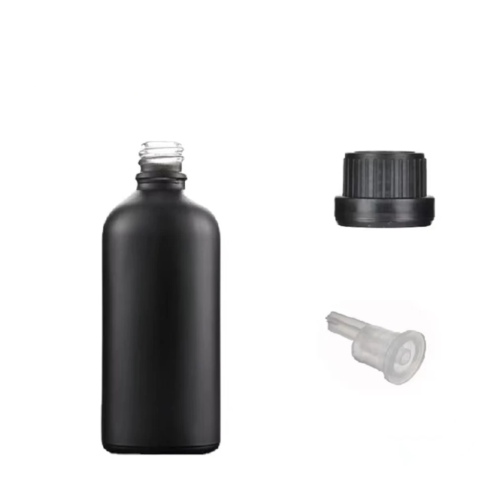 10 ml 30 ml 50 ml 100 ml Druppelaar Glazen Fles Fijne Olie Fles Scrub Zwart Licht vermijden Glas Cosmetica Aparte Bottelen
