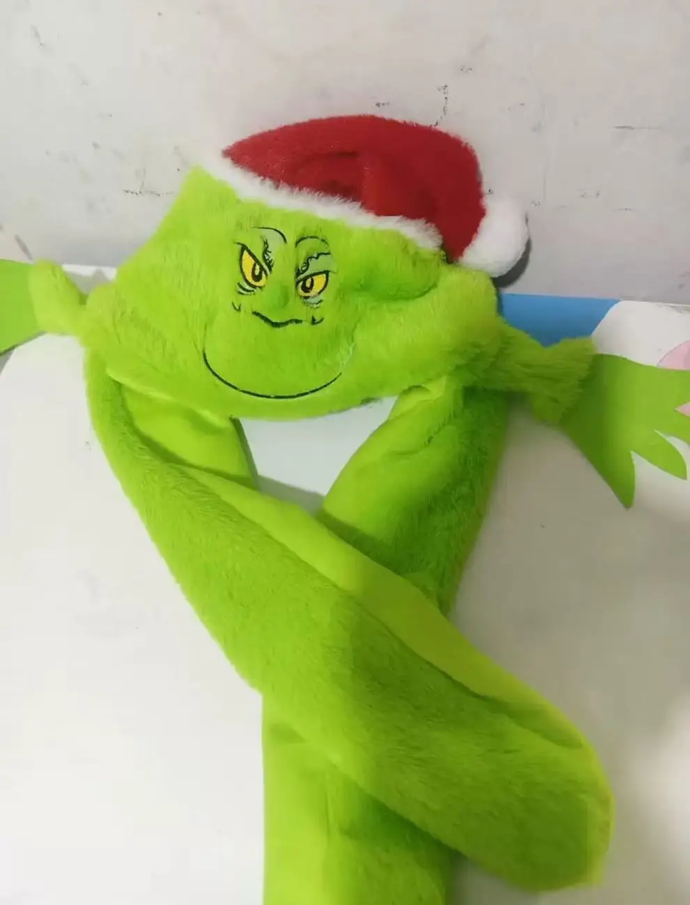크리스마스 시리즈 모자 녹색 괴물 산타클로스 밀루 사슴 만화 귀여운 플러시 모자 겨울 방한 모자 크리스마스 선물 어린이용