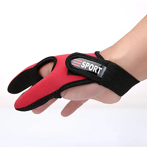 Guantes de pesca con 2 dedos, Protector de dedos, transpirables, antideslizantes, anticorte, accesorios para aparejos de pesca al aire libre de carpa