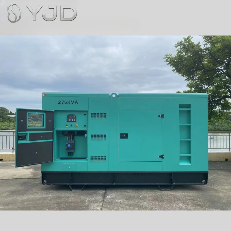 Gerador diesel Industrial De 275KVA 220KW Cumm-ins Motor 6LTAA8.9-G3 Genset Silent Canopy Gerador De Energia 250kva 200kw 50hz