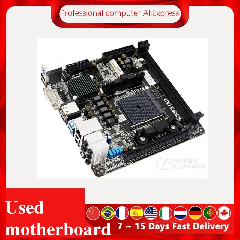 A88Xi ITX MINI For Biostar Hi-Fi A88ZN Motherboard Socket FM2 FM2+ DDR3 A88X Original Desktop Mainboard Used Mainboard