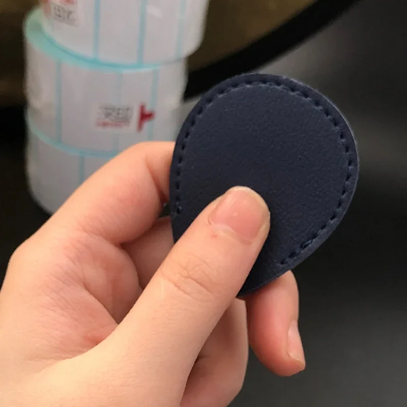 Drop-shaped Access Control Card Case Pu Leather Elevator Card Case NFC Card Case Key Chain Key Bag Key Organizer Key Pouch image 3