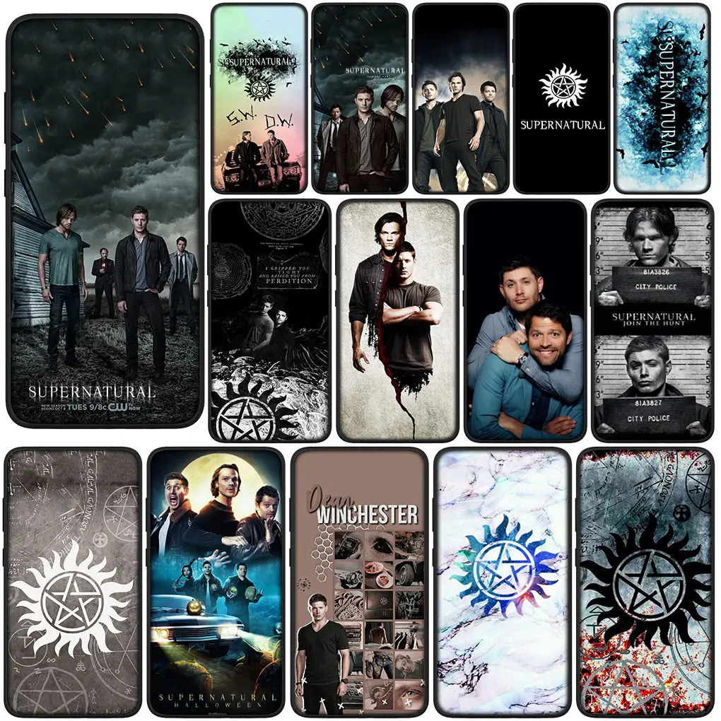 S-Supernaturals Silicone Phone Casing for Samsung Galaxy S24 S23 Fe Ultra Plus A55 A35 A24 A25 A15 A05 M55 M15 Cover Case