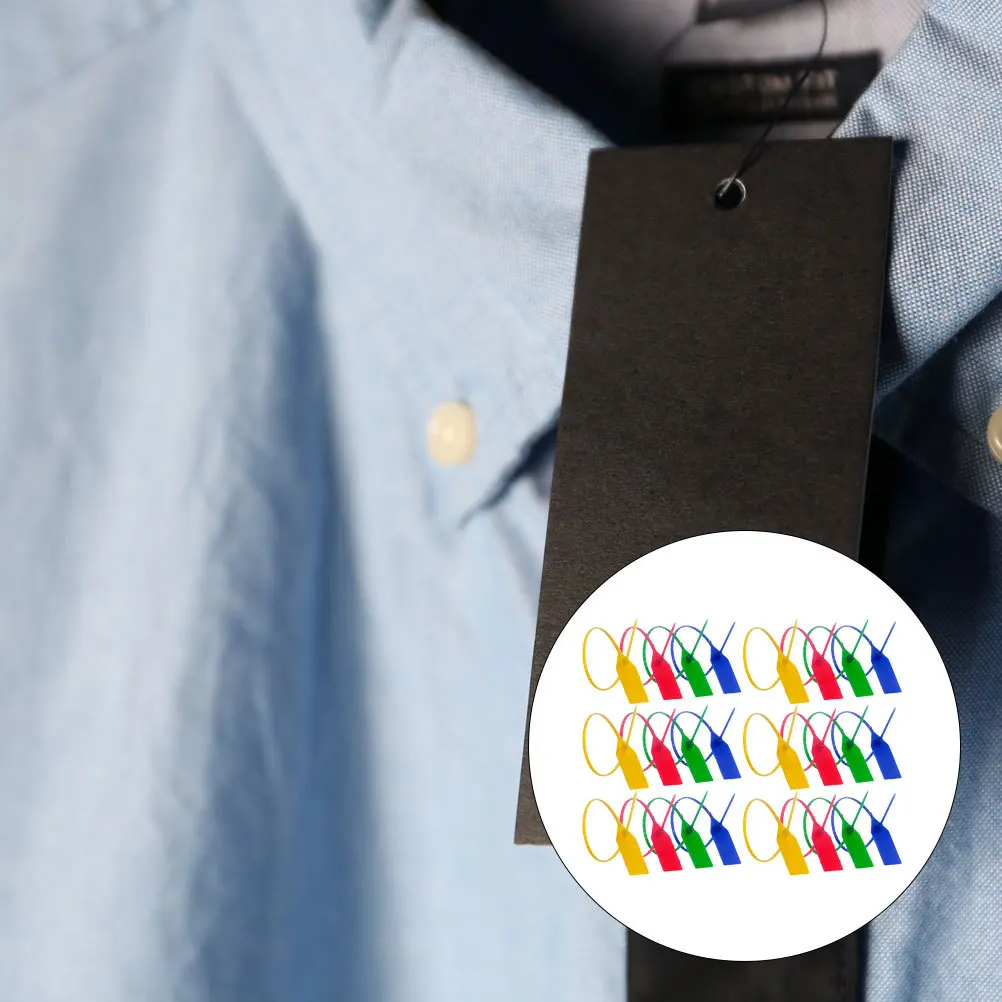 100Pcs Anti Theft Tamper Proof Self Locking Security Seals for Logistics Packaging Container Truck Use Durable Plastic Pull