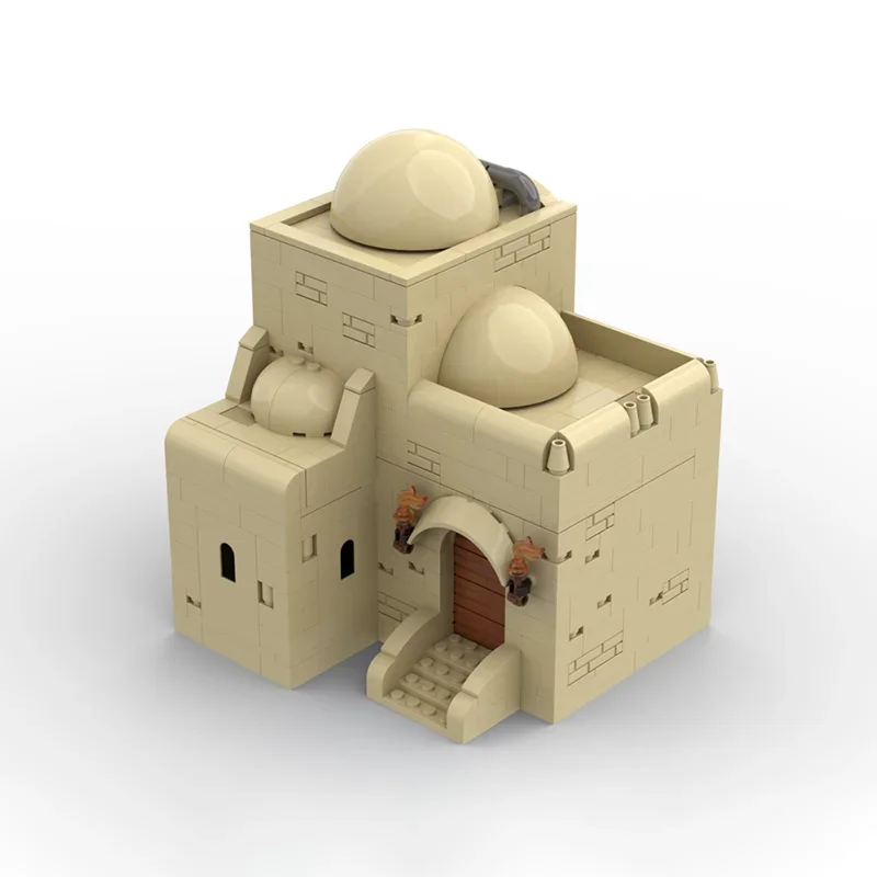 485 قطعة تاتوين ركن البيت TAT04 MOC ستار الخليط الصحراء الإقامة نموذج التعليم نموذج بناء كتل يدوية عيد ميلاد اللعب هدية