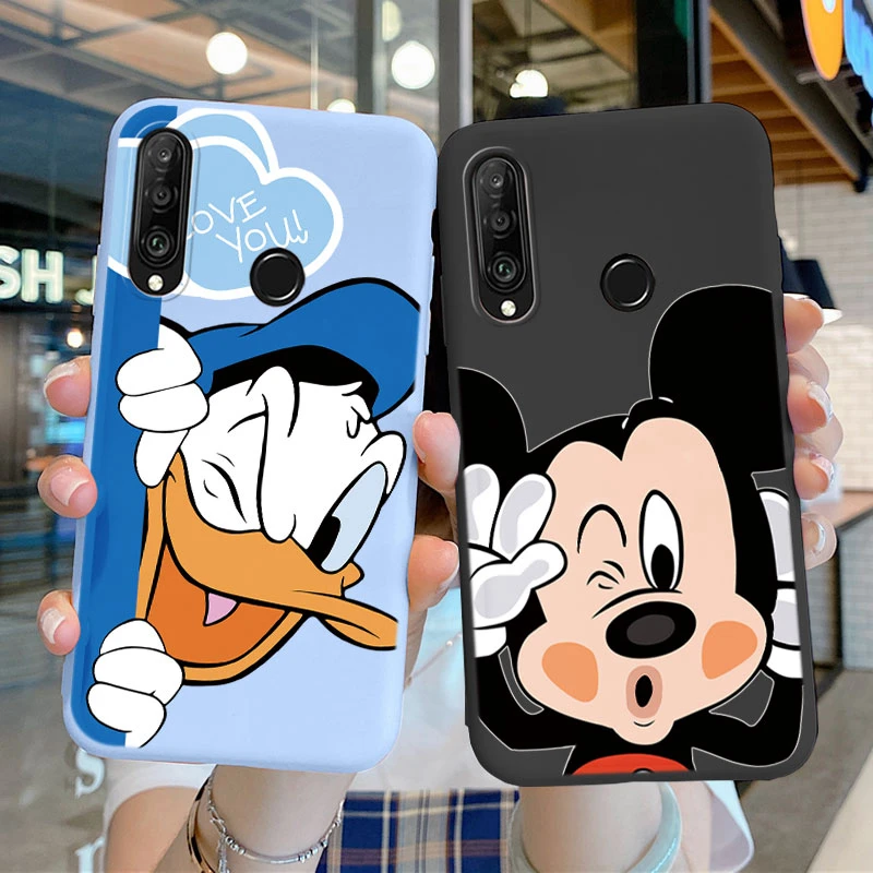 Dla Honor X9c 9X Huawei Y9 Prime P30 Lite P30 P20 Pro P20 Lite Nova 4E 3E 6 SE P Smart Z 2019 2021 Śliczne etui na telefon Mickey Minnie