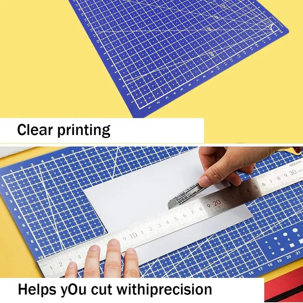 A3 A4 A5 คณะกรรมการตัด PVC แผ่นตัดหนังหัตถกรรมเครื่องมือ Workbench Patchwork เย็บคู่มือ DIY แกะสลัก Double-Side Pad