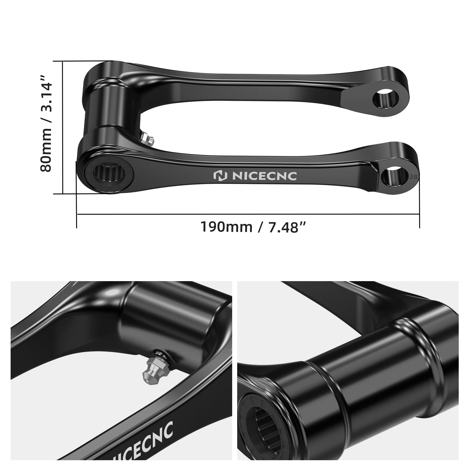 1/1,5′′ Tieferlegungsgestänge-Kit für GasGas EC 300 EC 250 MC250F für KTM SXF 250 SXF 450 XC250 XC 300 XCF 350 für Husqvarna TE 300 2025 – Detail 2