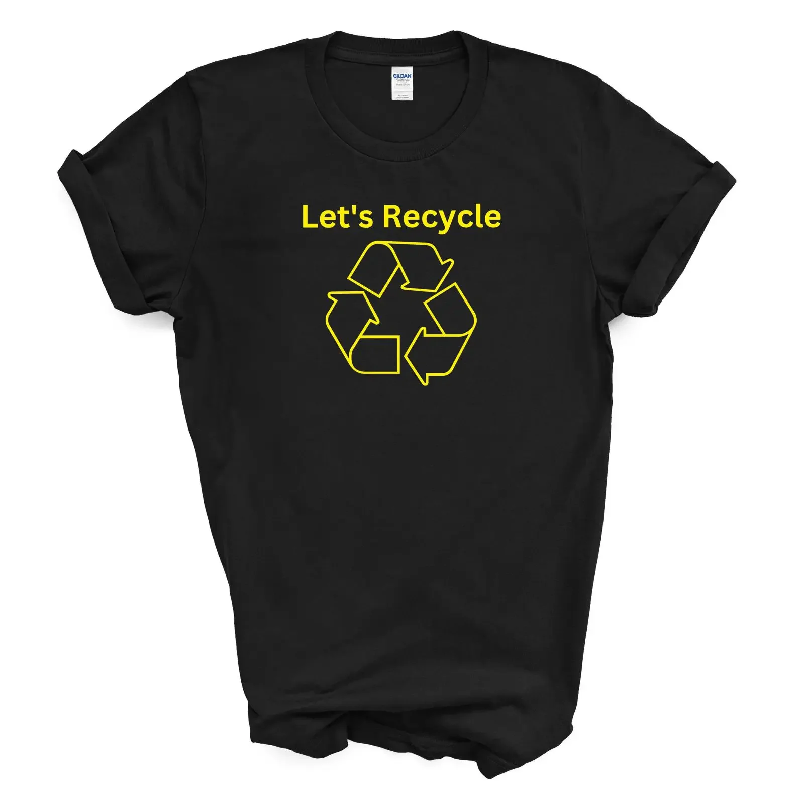 LET amp 39 S RECYCLE T Shirt vintage Washed Soft fashion graphic Casual Versatile Stretched designer clothes streetwear