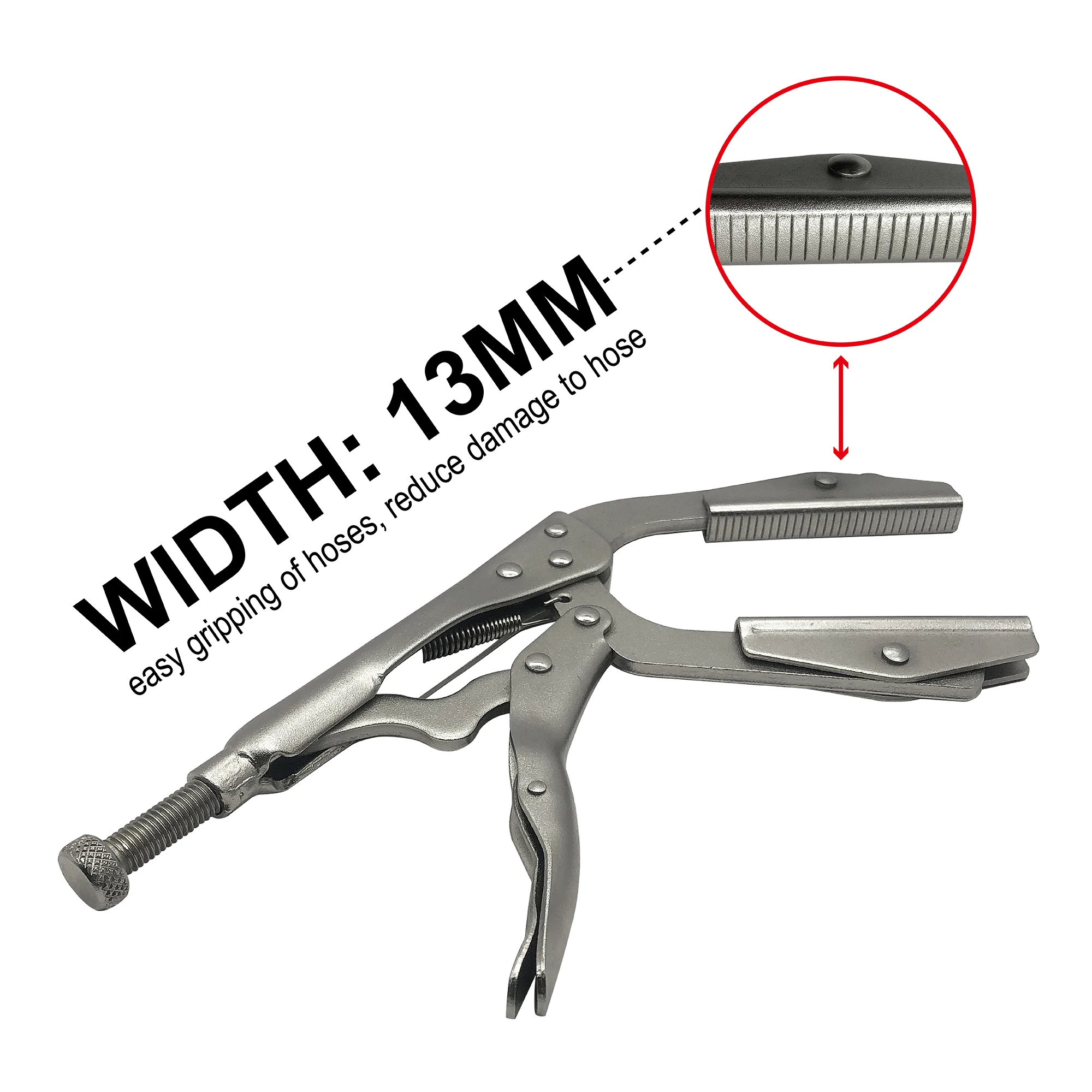 10.5 Inch Radiator Hose Clamping Pinch Off Locking Pliers Multitool Hand Tools Hose Clamp Pliers Metal Multifunctional Pincers