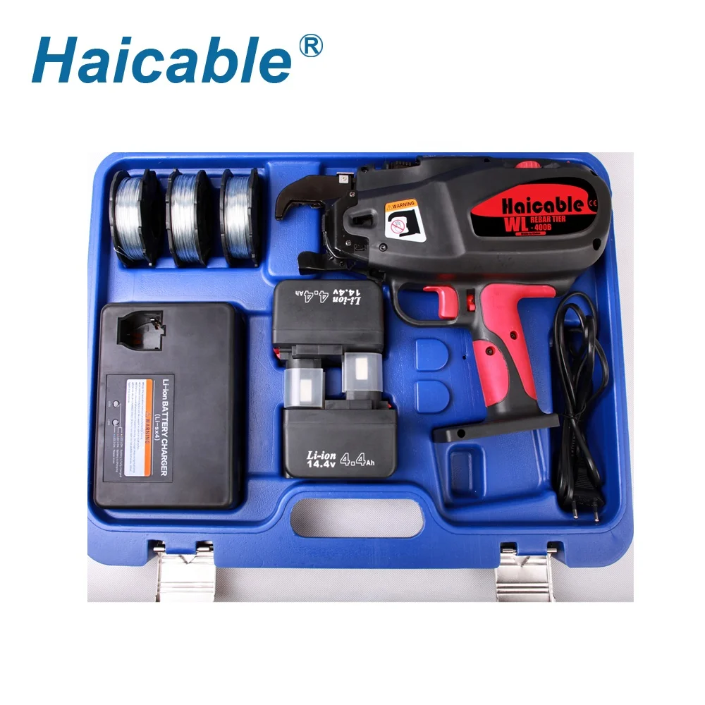 Rebar Ting Machine Hand Building Construction Tool WL-400B Power Set Manual Steel max rebar tier