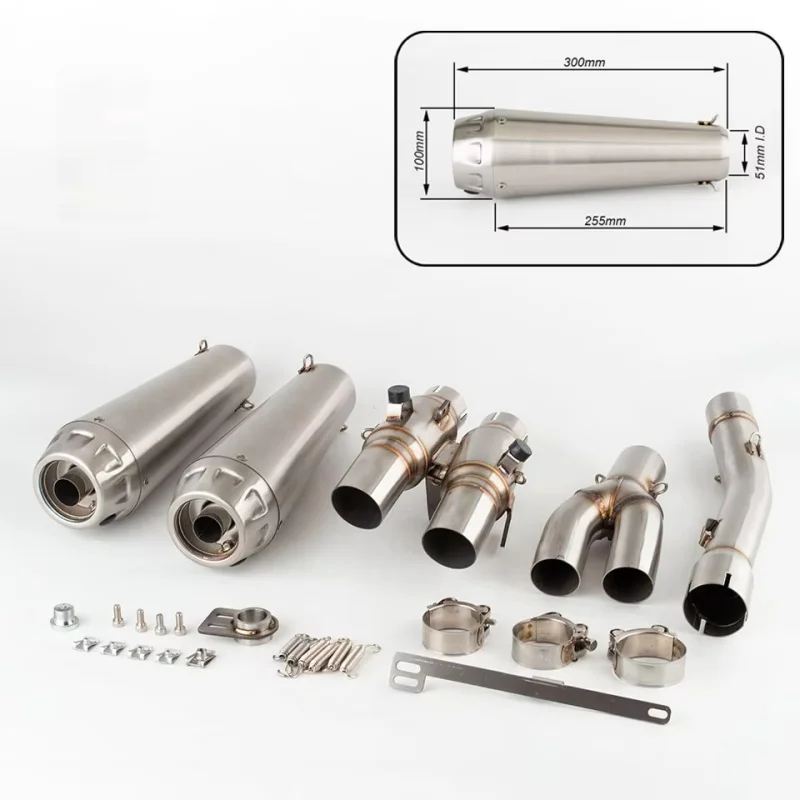 For Triumph Scrambler 1200 XE 1200X 2024 2025 2026, Complete Motorcycle Full Exhaust System Muffler Replacement Parts