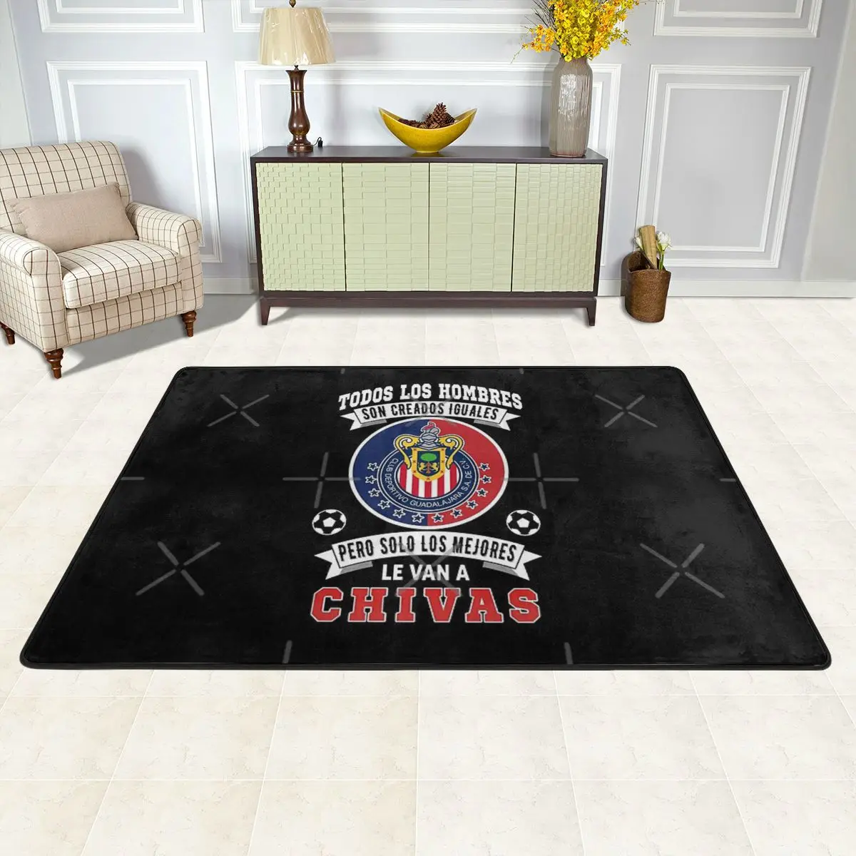 Chivas De Guadalajara Solo Los Mejores Le Van A Chivas Rug Carpet Marble Anime Rug 24x36in Or bigger