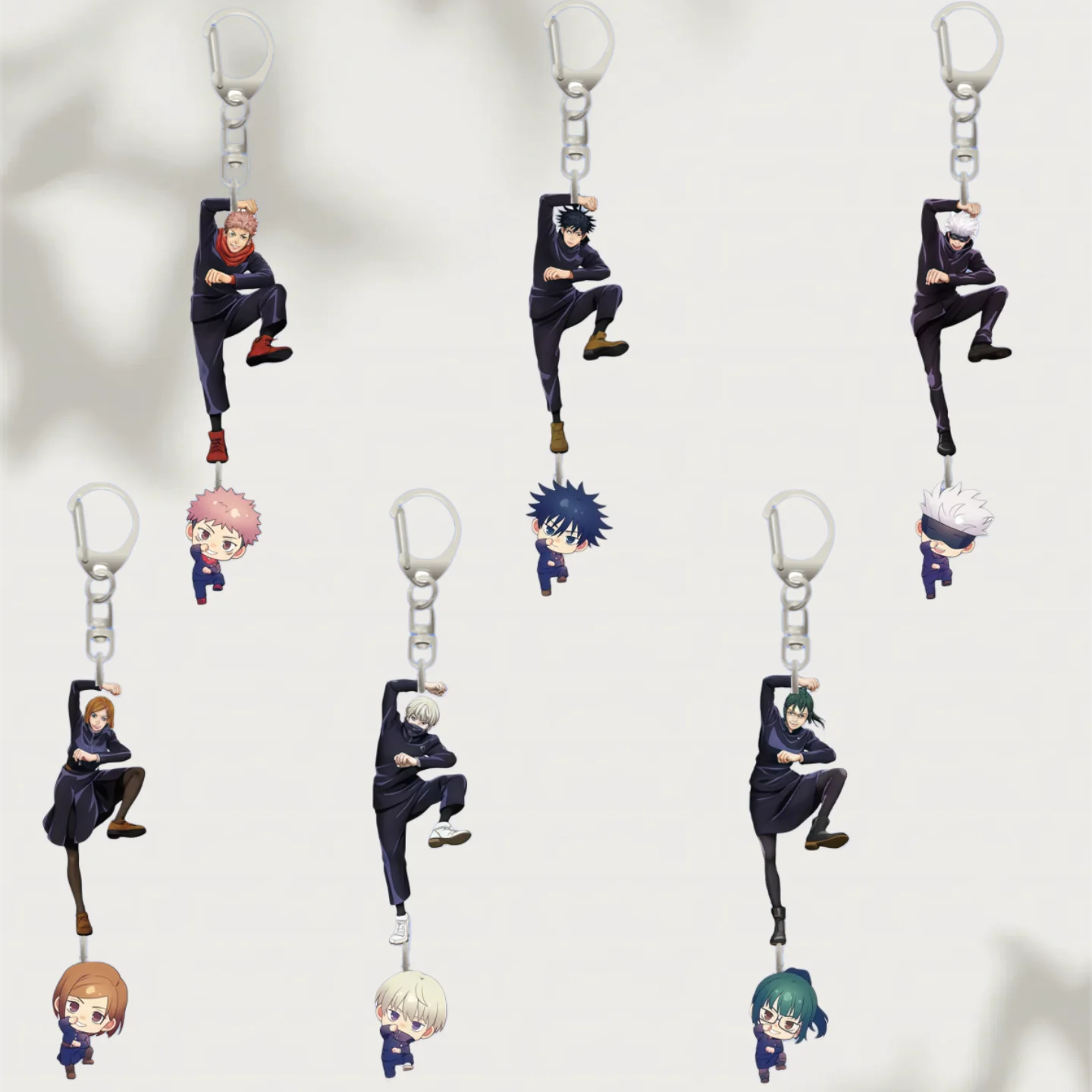 

Bag Accessories Anime Acrylic Keychain for Jjk Satoru Gojo Yuji Itadori Megumi Fushiguro Zenin Maki Anime Game Collection