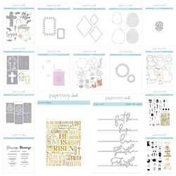 Easter Egg Hunt Dies Stamps Stencil Set New Metal Cutting Dies Rectangles and Circles DIY Scrapbook Paper Card Handmade 2025 New