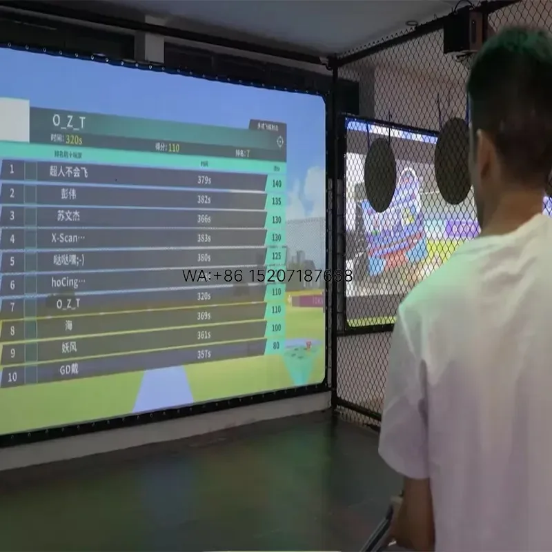 Wmwmnu Interactive Projection Shooting Game for Indoor Sports Training Amusement Parks and Family Entertainment Venues