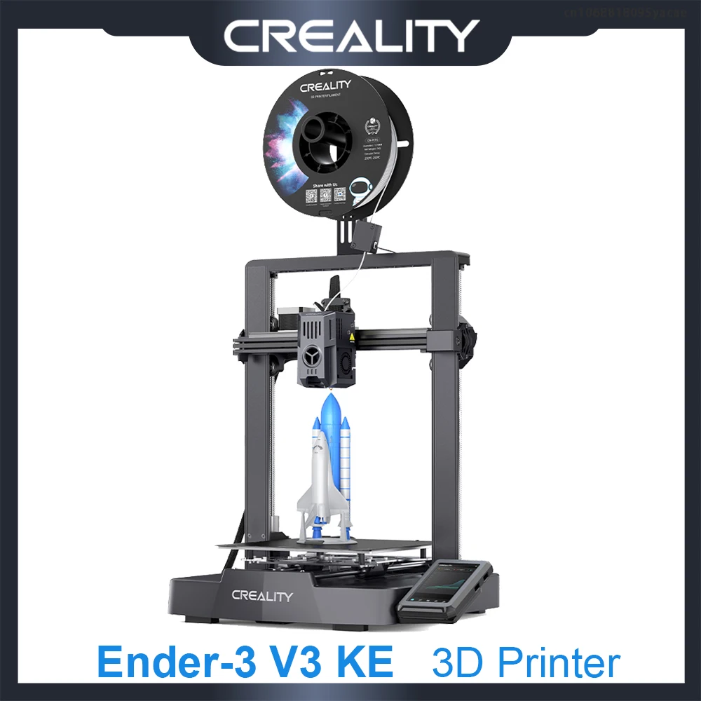 Creality Ender-3 V3 KE 3D Printer 500mm/s Fast Printing Speed Smart Creality OS X-AxisLinear Rail Double Fans Smart Ul 60W