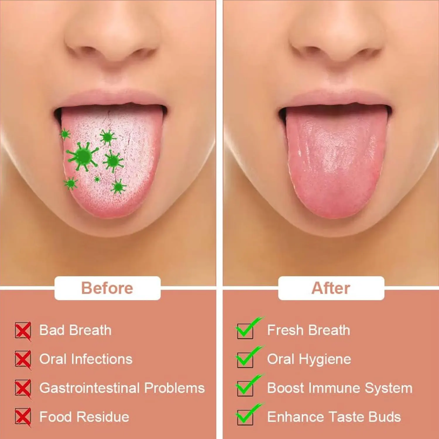 قسط 1 قطعة/3 قطعة منظف مكشطة اللسان المعدنية للبالغين والأطفال ، فرش كاشطات اللسان المحمولة من الفولاذ المقاوم للصدأ للإزالة #5