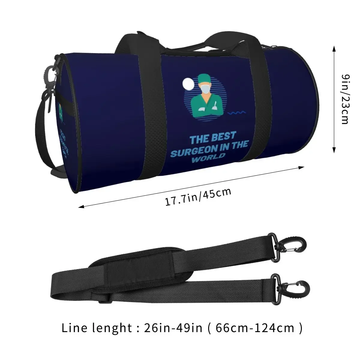 The Best Surgeon In The World Large Duffle Gym Bag Multi-Functional Duffle Travel Bags Handbags Fitness bag
