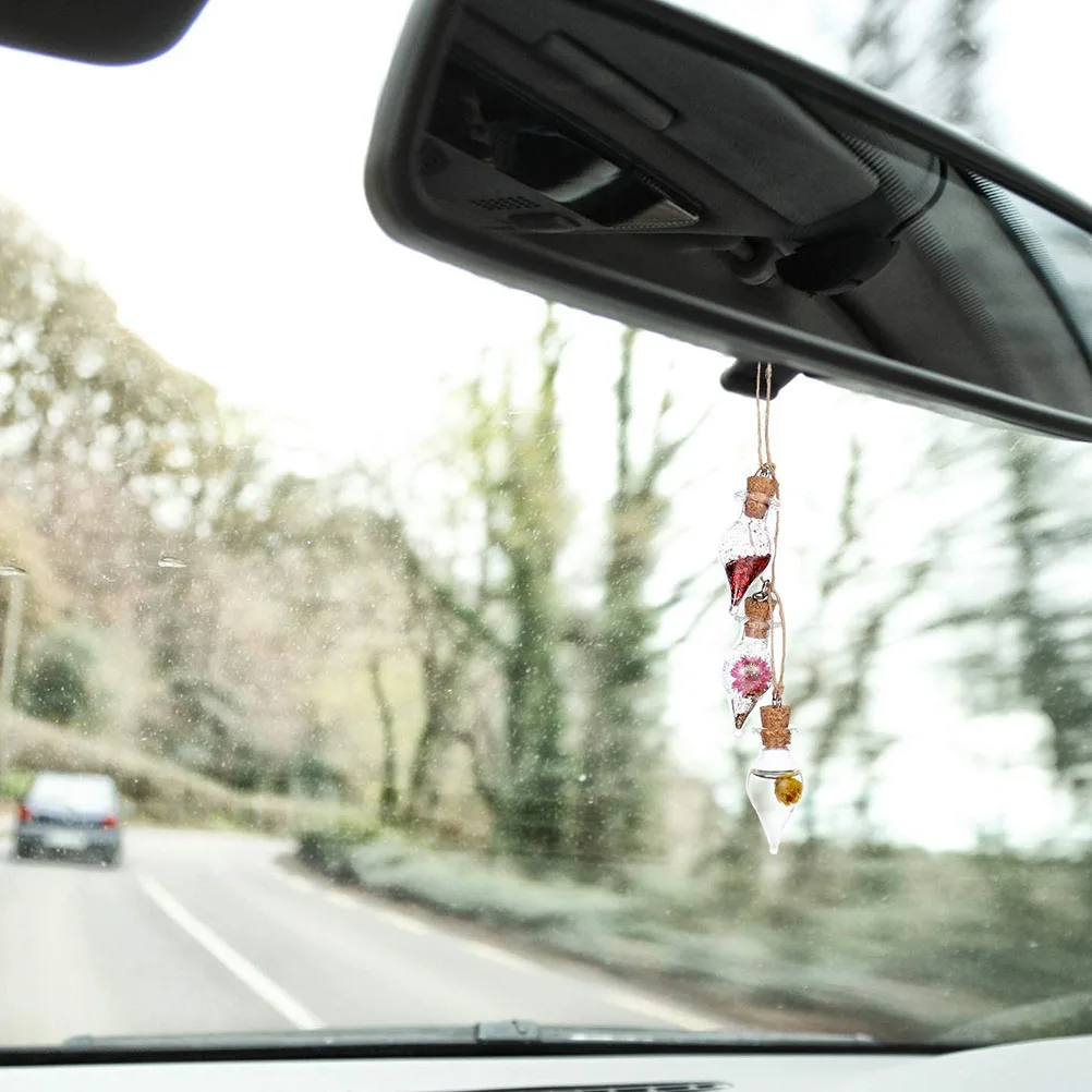 

30Pcs Drift Bottle Pendant Water-Drop Shaped Glass Wishing Bottle DIY Decorative Craft for Jewelry Making Perfume Container Gift