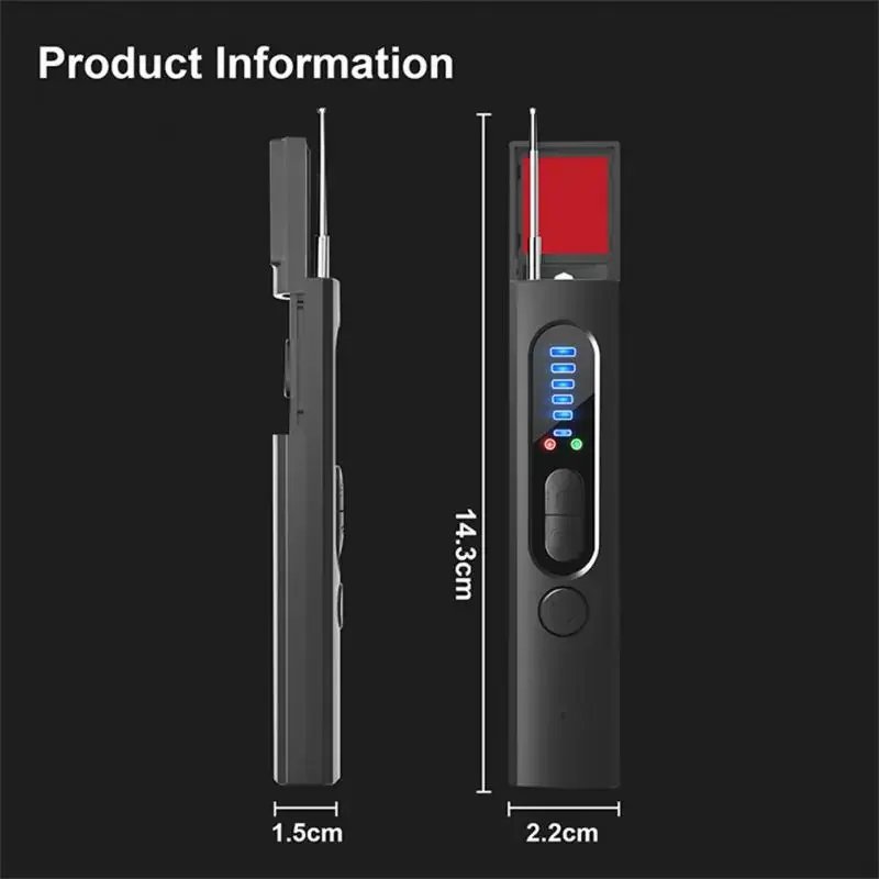 X13 Full Range Camera Detector Finder Anti Spy Bug Listening Device GPS Tracker RF Wireless Signal Scanner for Home Travel