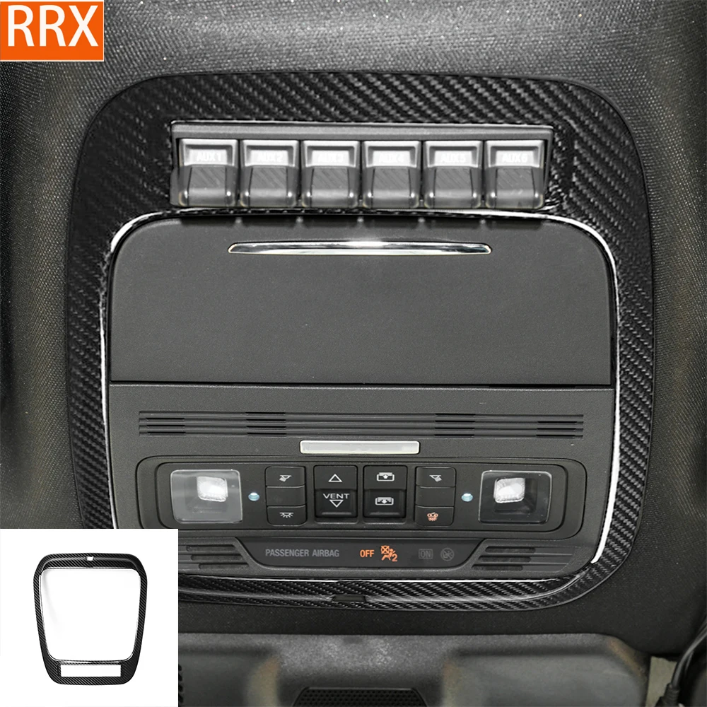 For Ford Raptor F150 2021 2022 2023 2024 Reading Light Trim Panel Cover Real Dry Carbon Hardware Car Interior Accessories