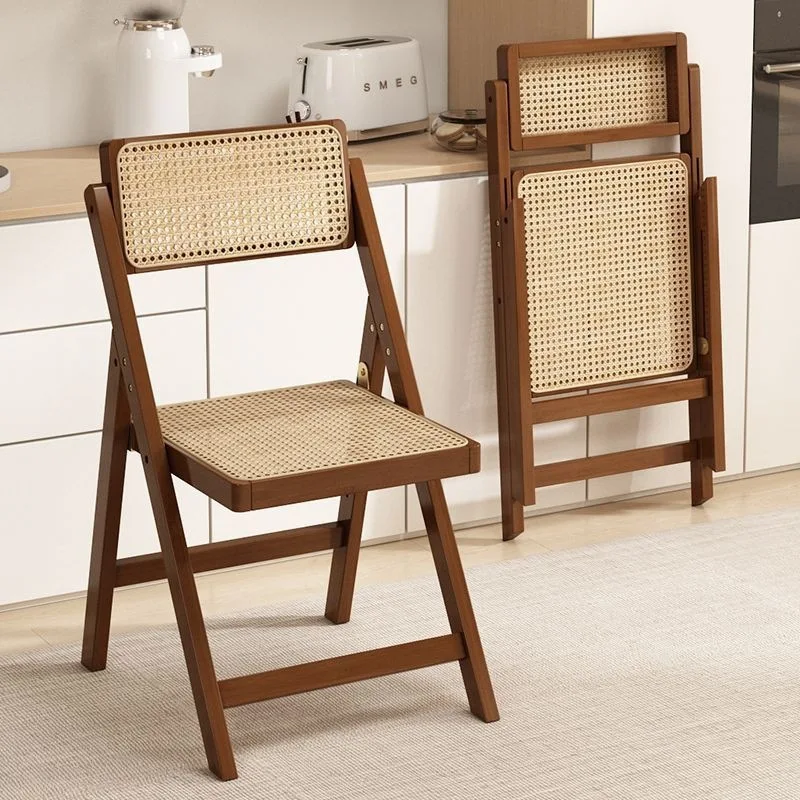 

Folding chair [Installation-free chair Nanzhu pastoral life] Dining chair Computer breathable