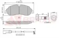 Store code: AA0619 for brake BALATASI TRANSIT V363 14/rear jacket double wheel