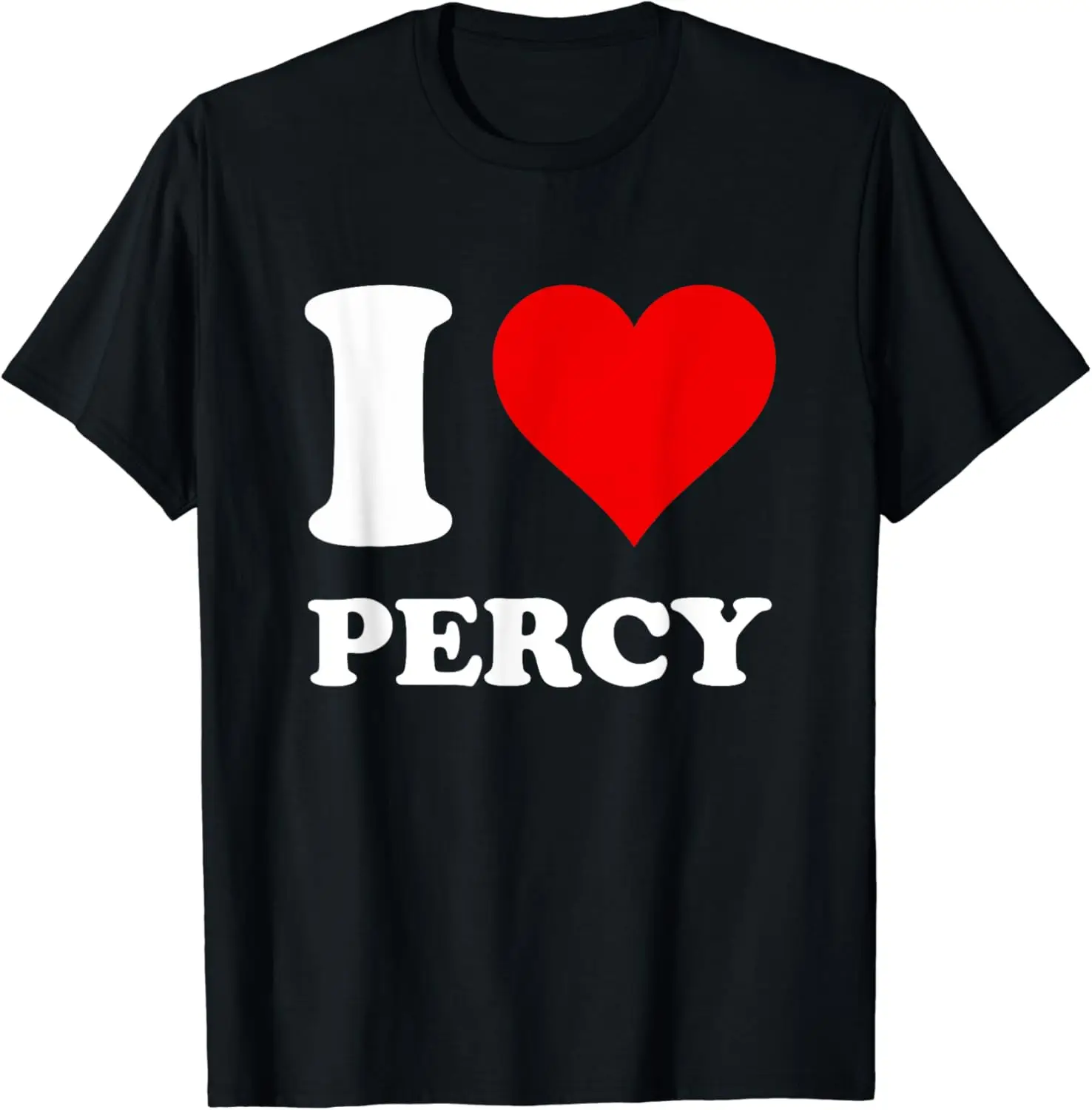 

Red Heart I Love Percy T-Shirt