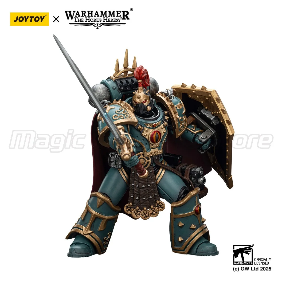 【MT】البيع المسبق JOYTOY Warhammer 40K 1/18 شخصية أكشن أبناء حورس 'Little' Horus Aximand، كابتن نموذج الشركة الخامسة