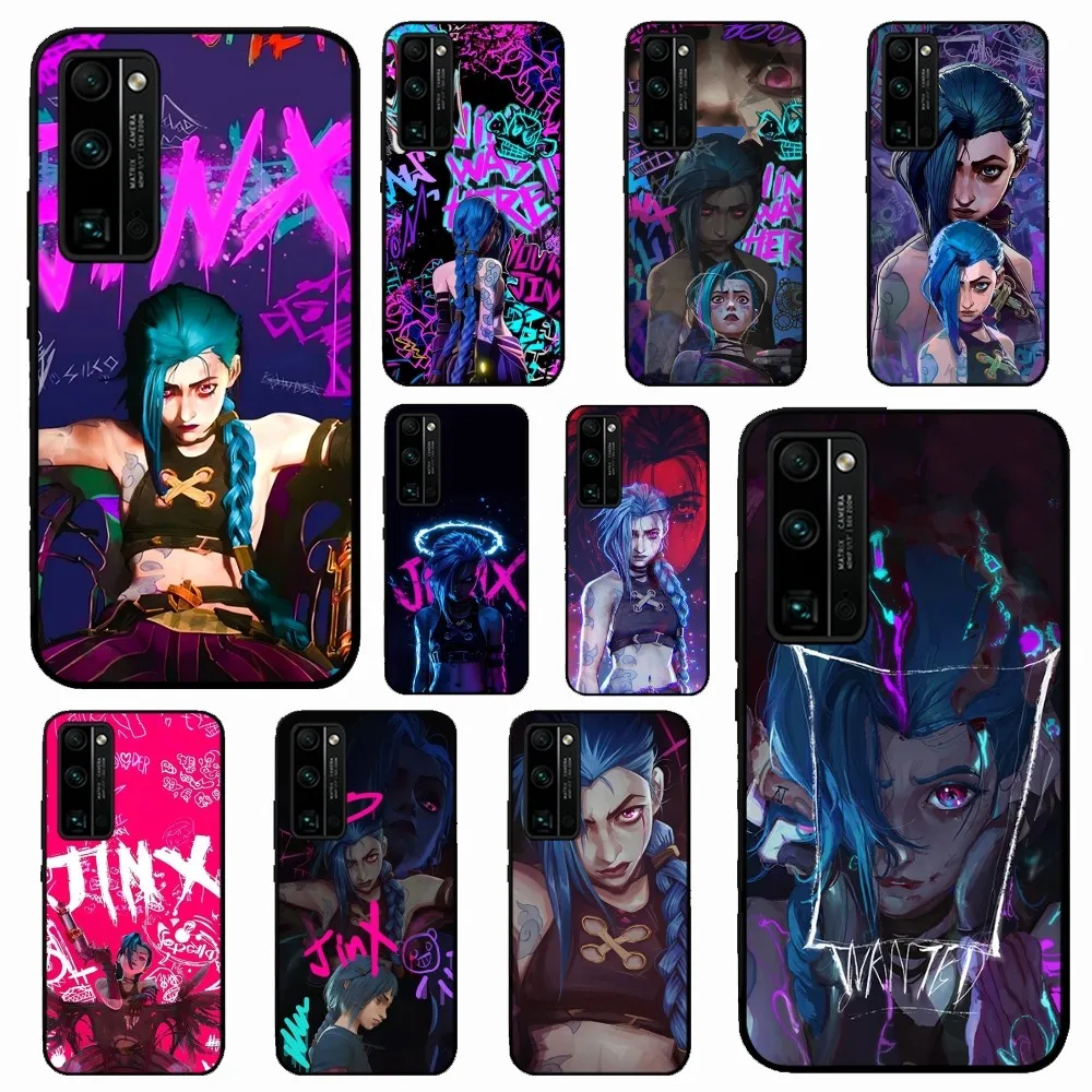 Arcanes Graffiti Jinxs Ekko Phone Case For Huawei Honor 10 Lite 9 20 7A 9X 30 50 60 70 Pro Plus Soft Silicone Cover