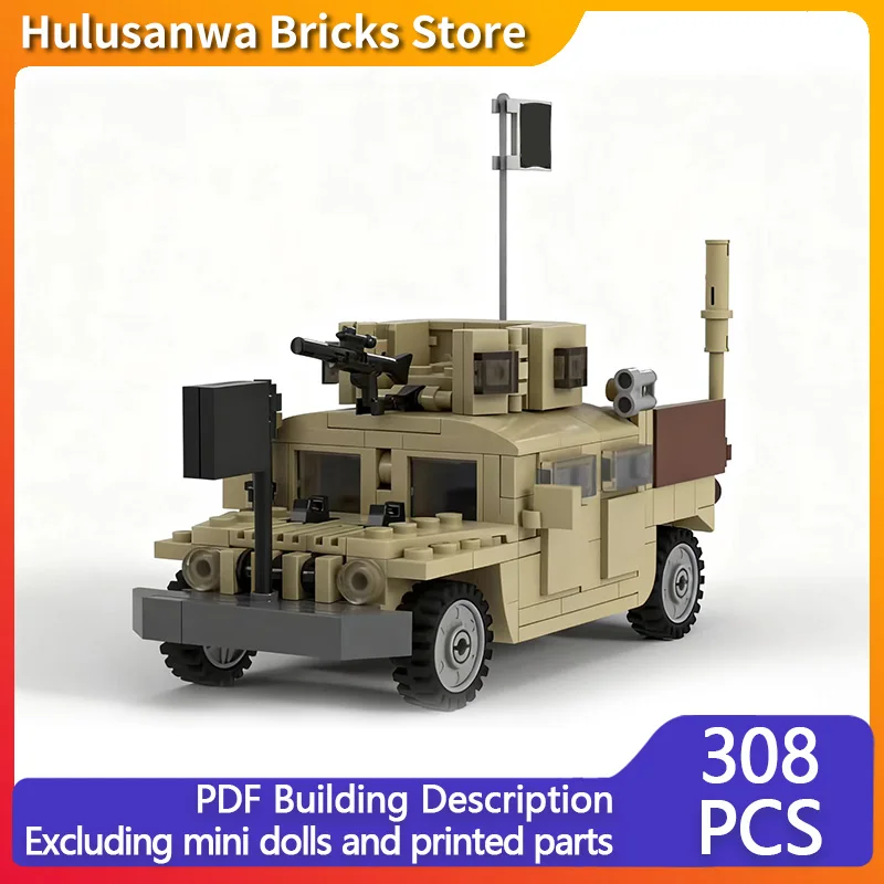 

Up Armored Car SOF Version Model MOC Building Bricks War Equipment Modular Technology Gifts Holiday Assemble Children Toys Suit