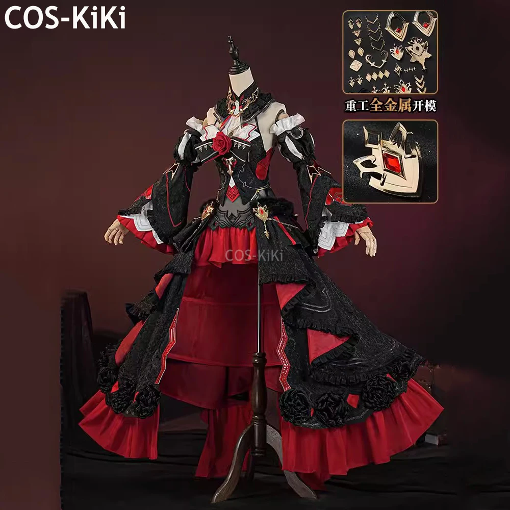 

COS-KiKi Honkai Impact 3rd Theresa Apocalypse Under The Moon Oath Game Suit Gorgeous Dress Cosplay Costume Halloween Outfit