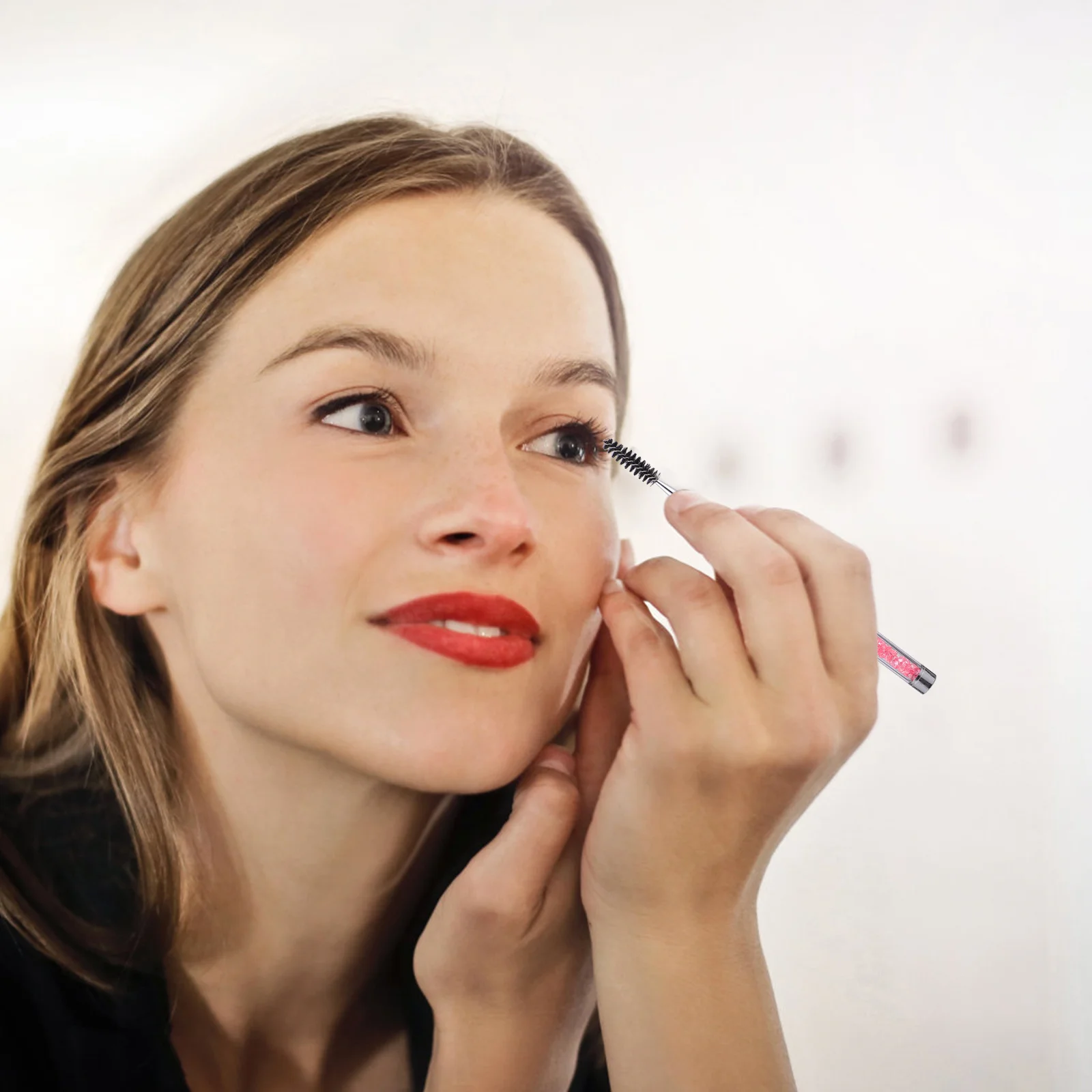 3 uds cepillos de pestañas Mini diseño portátil para máscara crema para teñir cejas aplicación herramienta de maquillaje amigable para viajes con