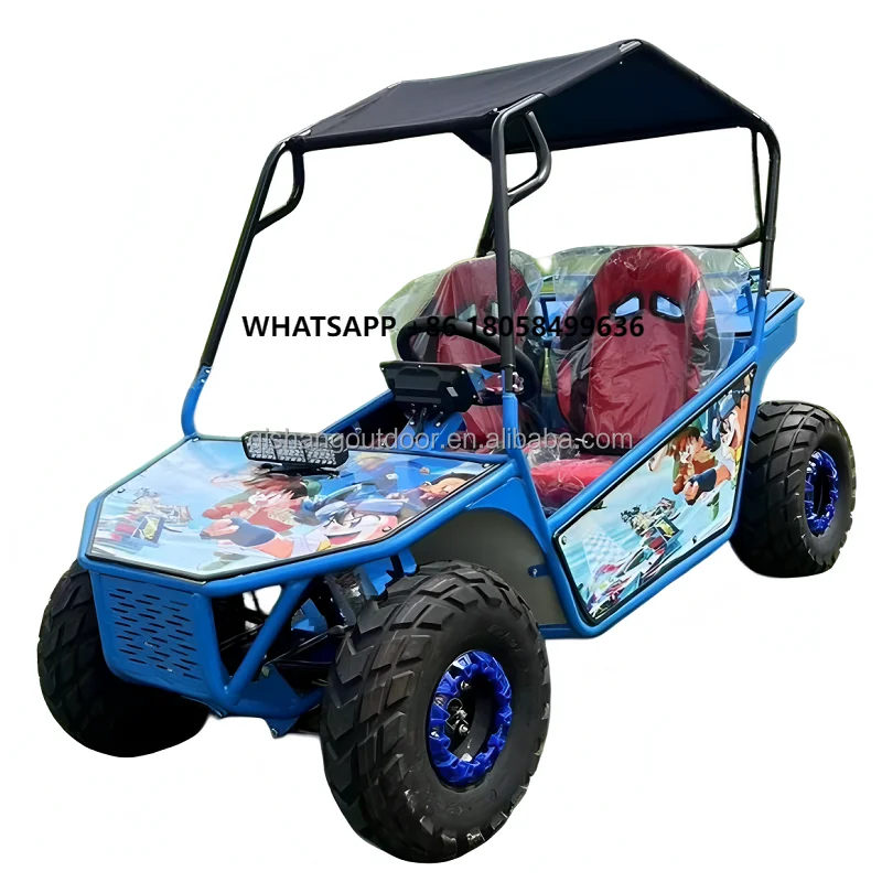 

1000W 2-Seater Electric Buggy Kart Cross for Outdoor Cross Go-Kart Accessories