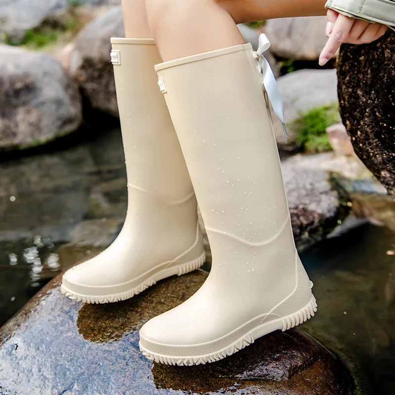 

New-style Adult Rain Boots with Soft Soles: Stylish High-cylinder Waterproof Adult Rubber Shoes, Outdoor Water Boots 2026
