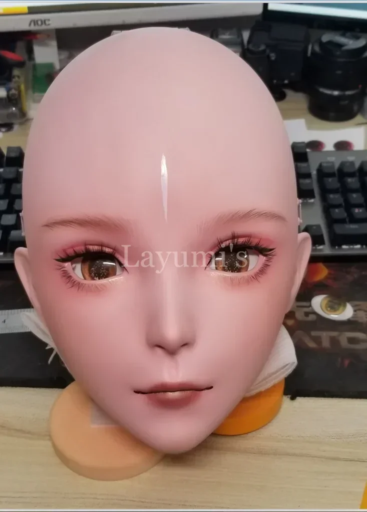 (JW 26) Carton Anime CG Kigurumi Mask Cosplay Full Head Mask Kigurumi Diffuse Exhibition Crossdresser Halloween Cospaly Mask