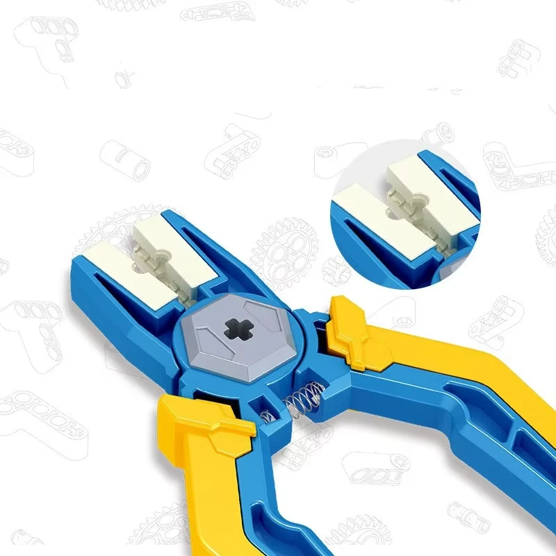 Extrator de blocos de construção multifuncional com alicate modular para fácil remoção de peças apertadas, uma ferramenta indispensável para jogadores