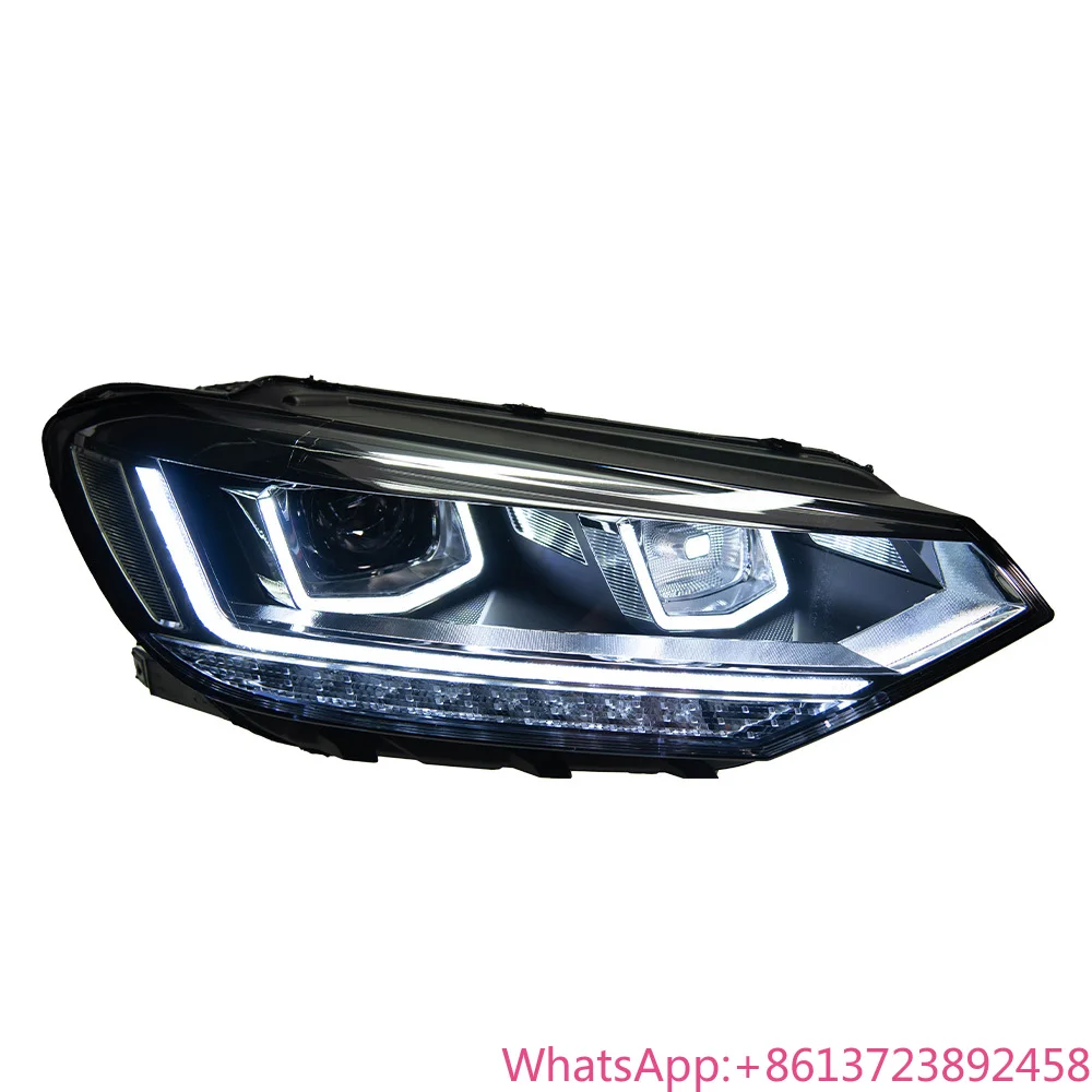 

AKD Car Model for Touran 2016-2020 LED DRL Dynamic Signal High and Low Beam Day Running Light DRL Light Auto Lamps