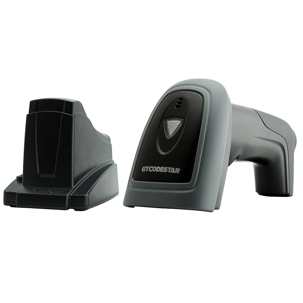 GTCODESTAR X-1901C Barcode Scanner Portable Scan Handheld POS CCD Barcode Wireless 2.4G Scanner Bar Code Reader with Stand