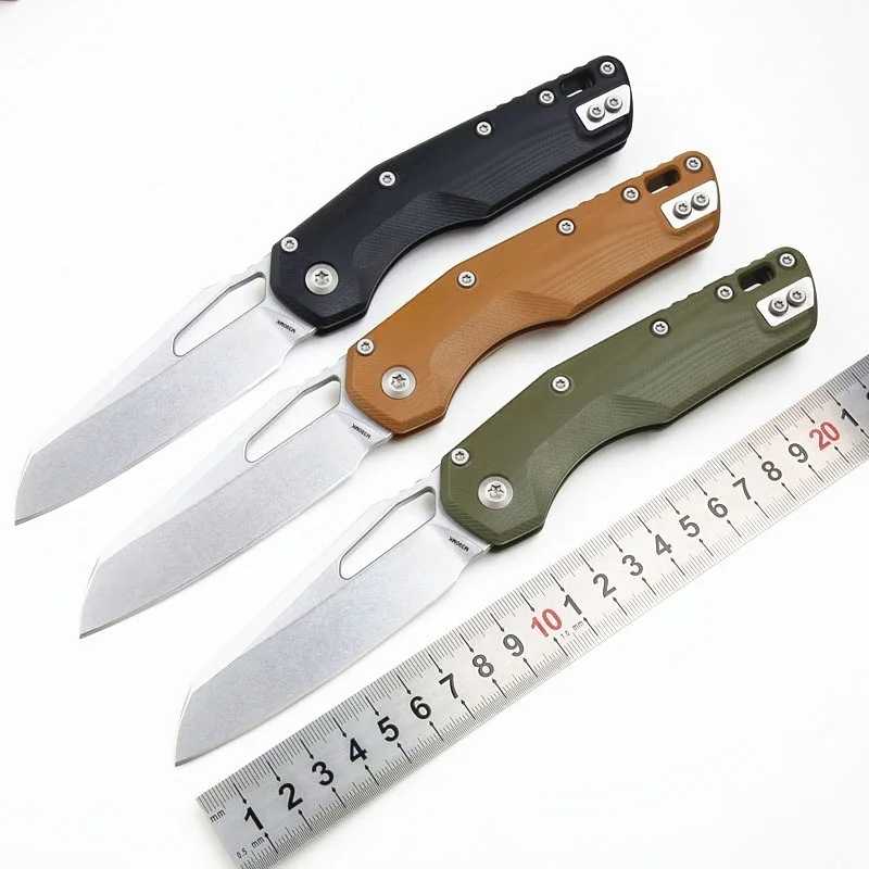 

Карманный складной нож Free Wolf MT-MSI EDC D2, цвет лезвия G10, ручка для кемпинга, уличный карманный складной нож для выживания