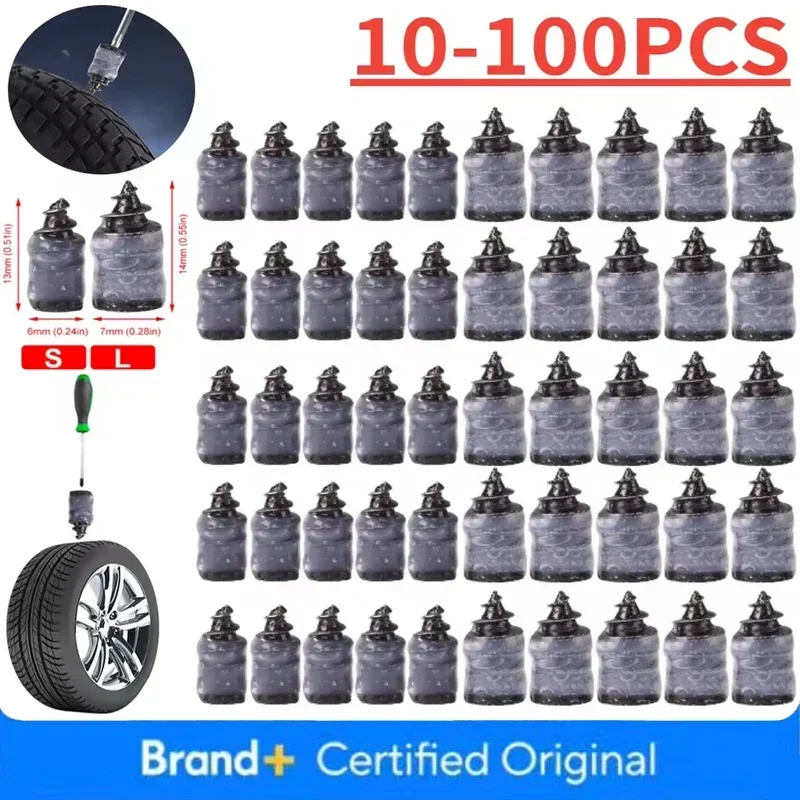 

Car Vacuum Tire Repair Nail For Car Motorcycle Scooter Bike Tubeless Tire Puncture Repair Nail Rubber Metal Accessorie