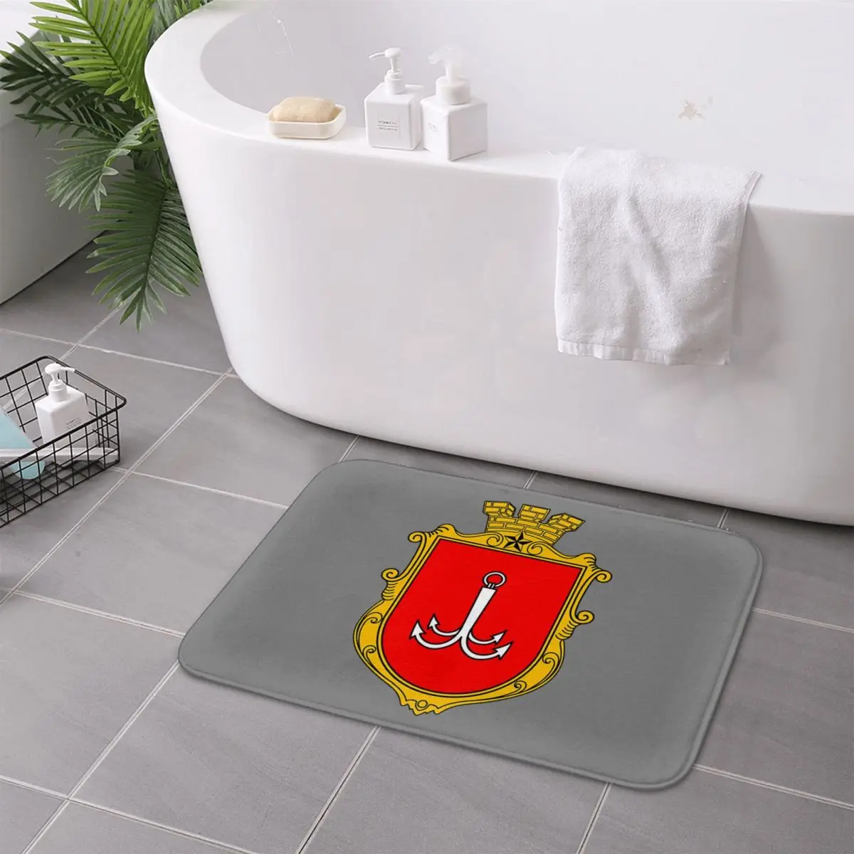 Coat Of Arms Of Odessa, Ukraine Anti-slip Doormat Floor Mat Dust-proo Carpet Rug for Kitchen Entrance Home Bathroom Footpad Mats