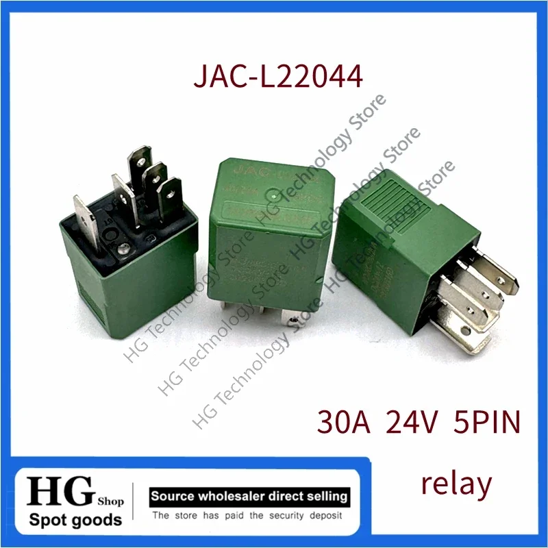 

2PCS/Lot Original new JAC-L22044 JAC-L32044 24V 20A 30A 3735930LE010 5PIN automotive relay