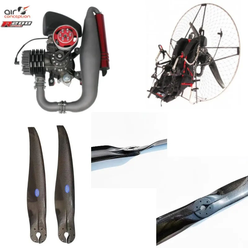 

130cm 2blades Air Conception R200 ,reducer 1:3,Paramotor Carbon Propeller, High Quality