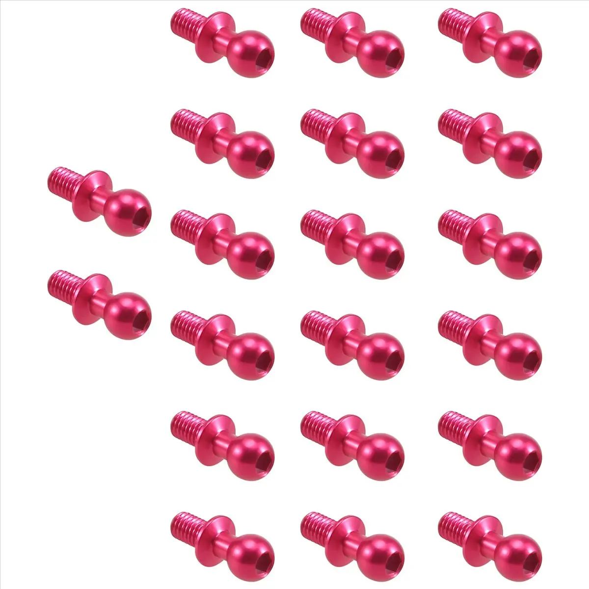 【CYBER MONDAY】20Pcs Metal M3 Hex Ball Head Screws for TT-01 TT-02 D4 D5 1/10 RC Drift Car Spare Parts Universal,2