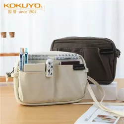 1pc kokuyo multifunktion ale Aufbewahrung tasche Messenger Student Briefpapier Beutel einfaches Retro-Design große Kapazität Bleistift Tasche